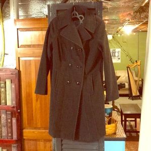 Gray, wool peacoat